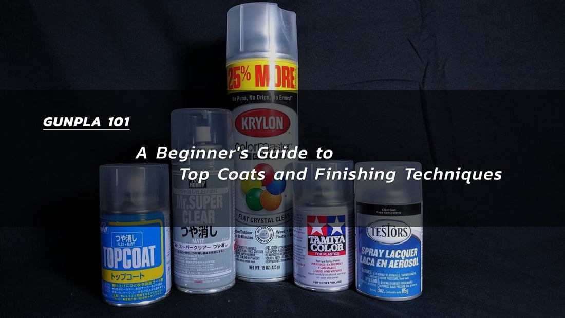 Gunpla building 101: A Beginner's Guide to Top Coats and Finishing Techniques