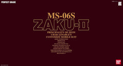 PG 1/60 Perfect Grade MS-06S Char's Zaku II