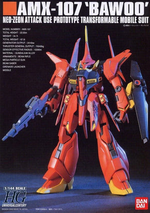Bandai HGUC #15 1/144 AMX-107 Bawoo Model Kit