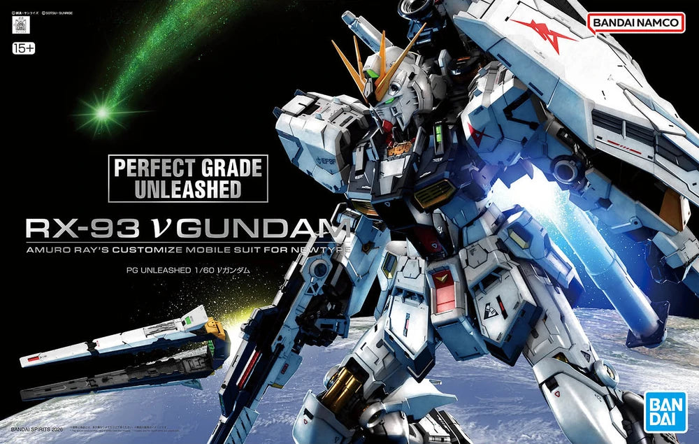 ロボット BANDAI RX-93 V GUNDAM PG UNLEASHED 1/60 Bandai PG Unleashed 1/60 RX-93 Nu Gundam Model Kit | Gundam Gunpla