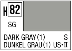 Mr. Hobby Aqueous H82 Semi-Gloss Dark Gray (1) 10ml