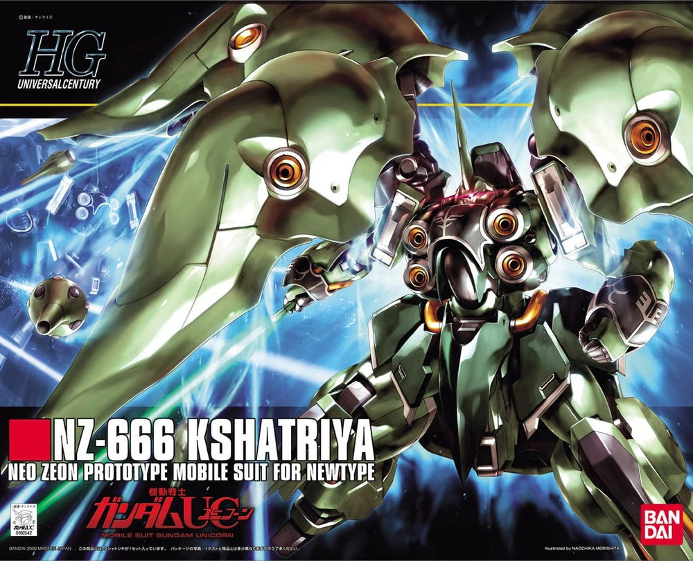 HG 1/144 HGUC NZ-666 Kshatriya | Bandai Gundam Gunpla Kit | LA Scale Model