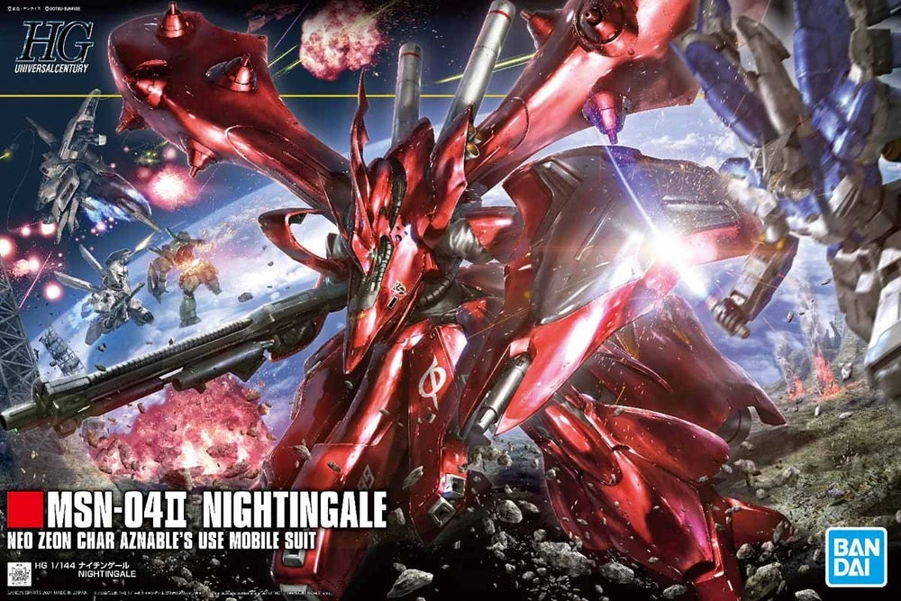 HG 1/144 HGUC MSN-04II Nightingale | Bandai Gundam Gunpla Kit | LA Scale  Model