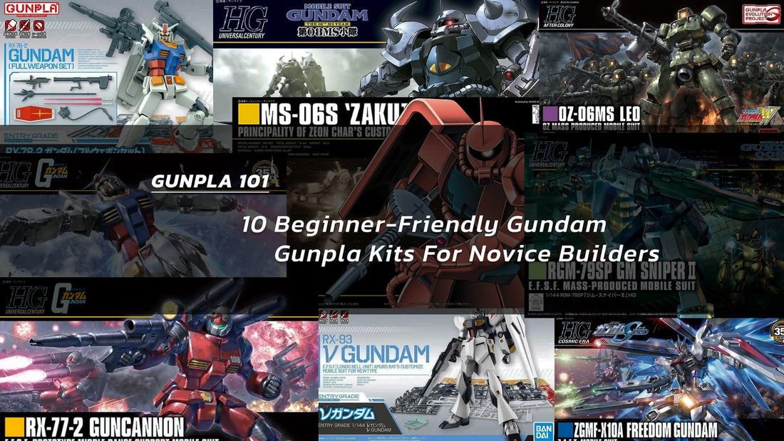 10 Beginner-Friendly Gundam Gunpla Kits for Novice Builders