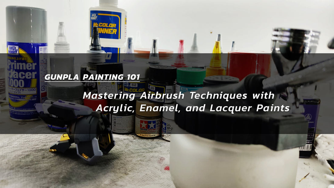 Gunpla Painting 101: Understanding & Mastering Acrylic, Enamel, and Lacquer Paints