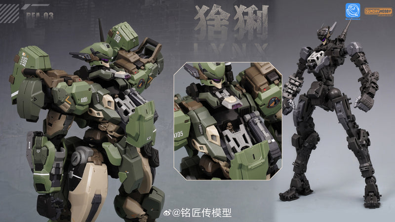 Ming Jiang Legend & Blue Whales 1/100 REA-03 Lynx Mecha Model Kit