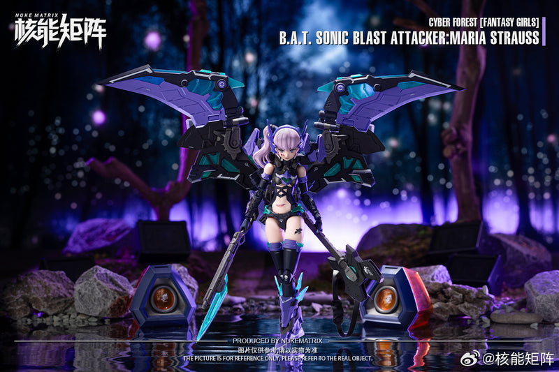 Cyber Forest Fantasy Girls B.A.T. Sonic Blast Attacker Maria Strauss 1/12 Scale Model Kit
