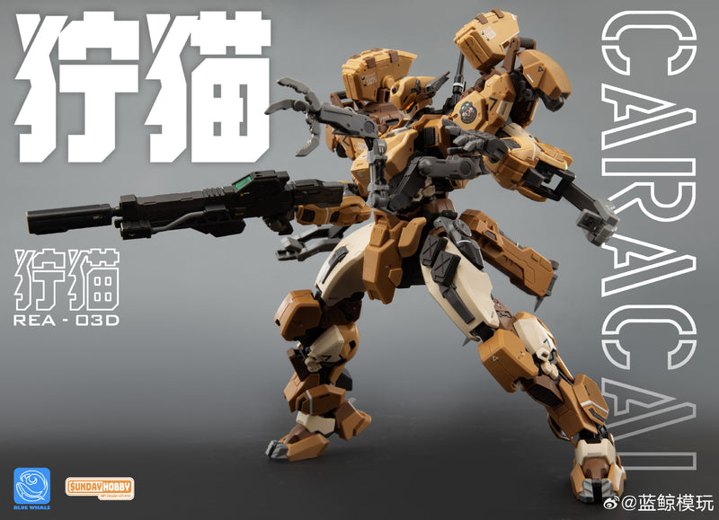Ming Jiang Legend & Blue Whales 1/100 REA-03D Caracal Desert Tactics Mecha Model Kit