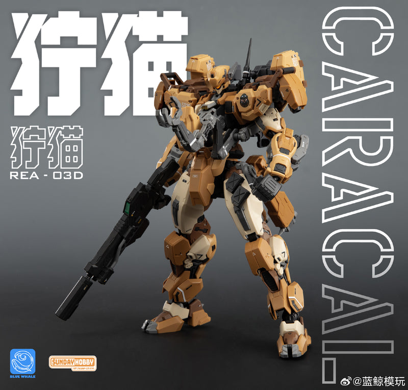 Ming Jiang Legend & Blue Whales 1/100 REA-03D Caracal Desert Tactics Mecha Model Kit