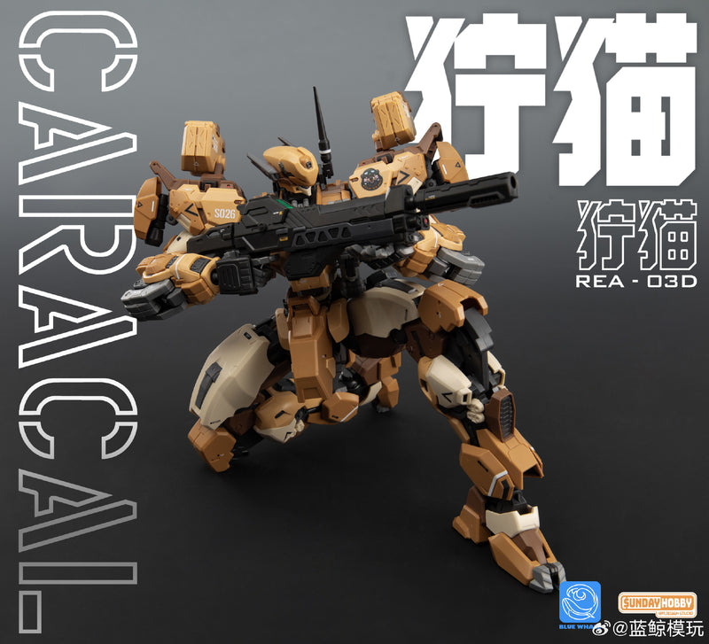 Ming Jiang Legend & Blue Whales 1/100 REA-03D Caracal Desert Tactics Mecha Model Kit