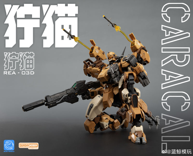Ming Jiang Legend & Blue Whales 1/100 REA-03D Caracal Desert Tactics Mecha Model Kit