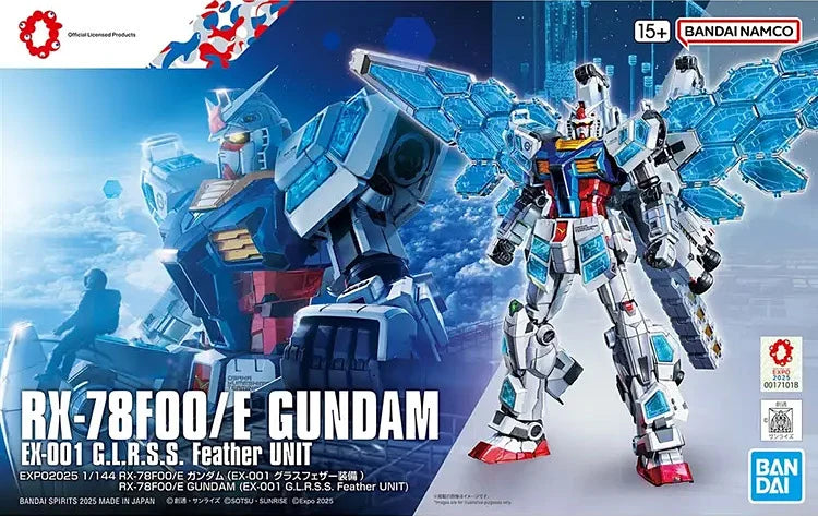 Bandai 1/144 RX-78F00/E Gundam (EX-001 G.L.R.S.S. Feather Unit) Model Kit