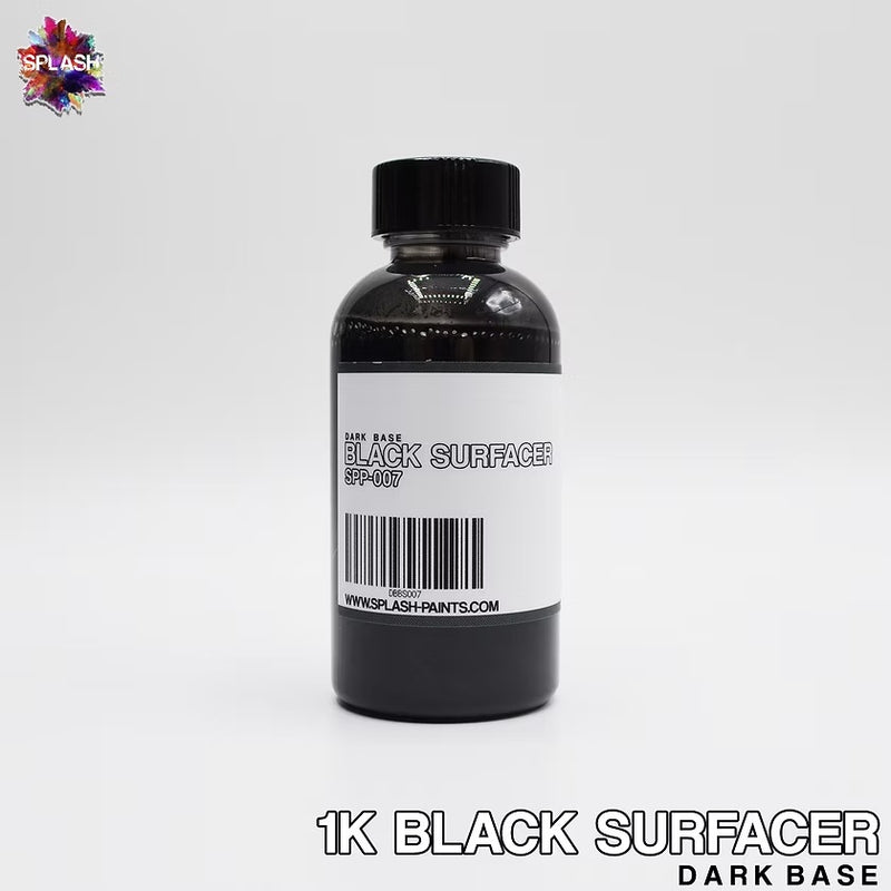 Splash Paints 1K Acrylic Lacquer Primer - Black Primer 60ml