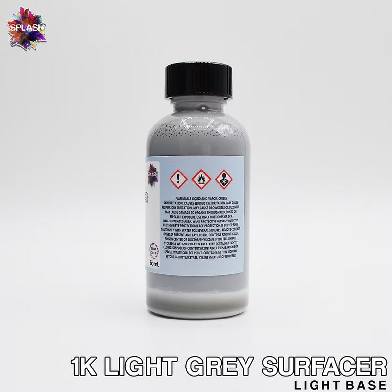 Splash Paints 1K Acrylic Lacquer Primer - Light Grey Primer 60ml