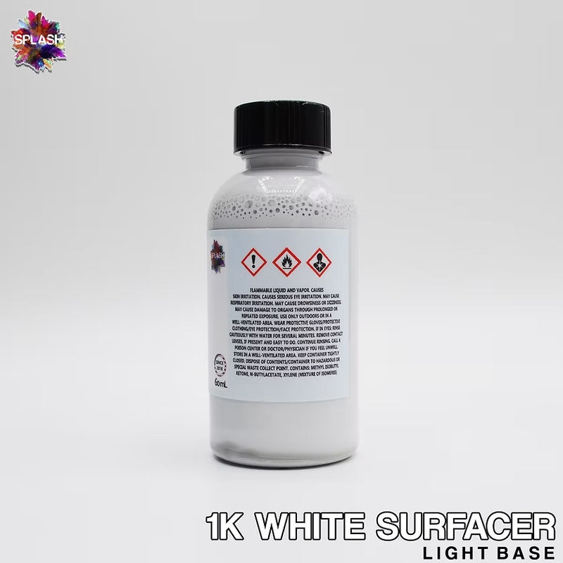 Splash Paints 1K Acrylic Lacquer Primer - White Primer 60ml