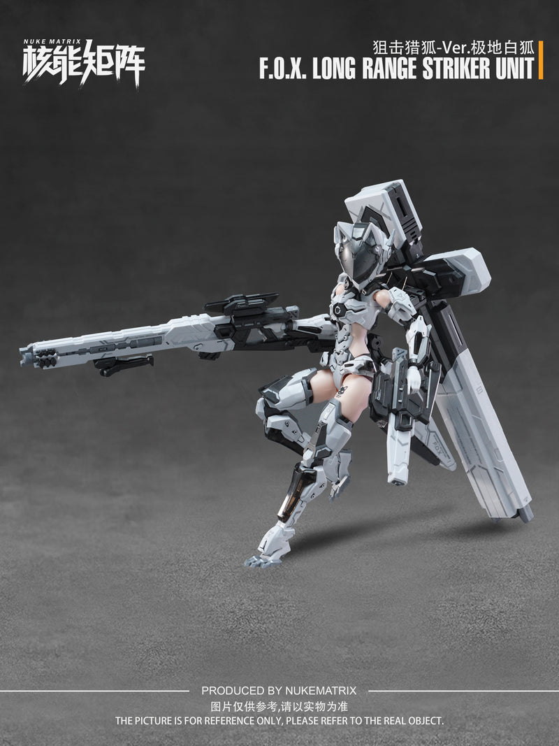[BACKORDER] Nuke Matrix 1/12 Cyber Forest Fantasy Girls Vivienne Hayha CF01 F.O.X. Long-Range Striker Unit Ver. Arctic White Fox