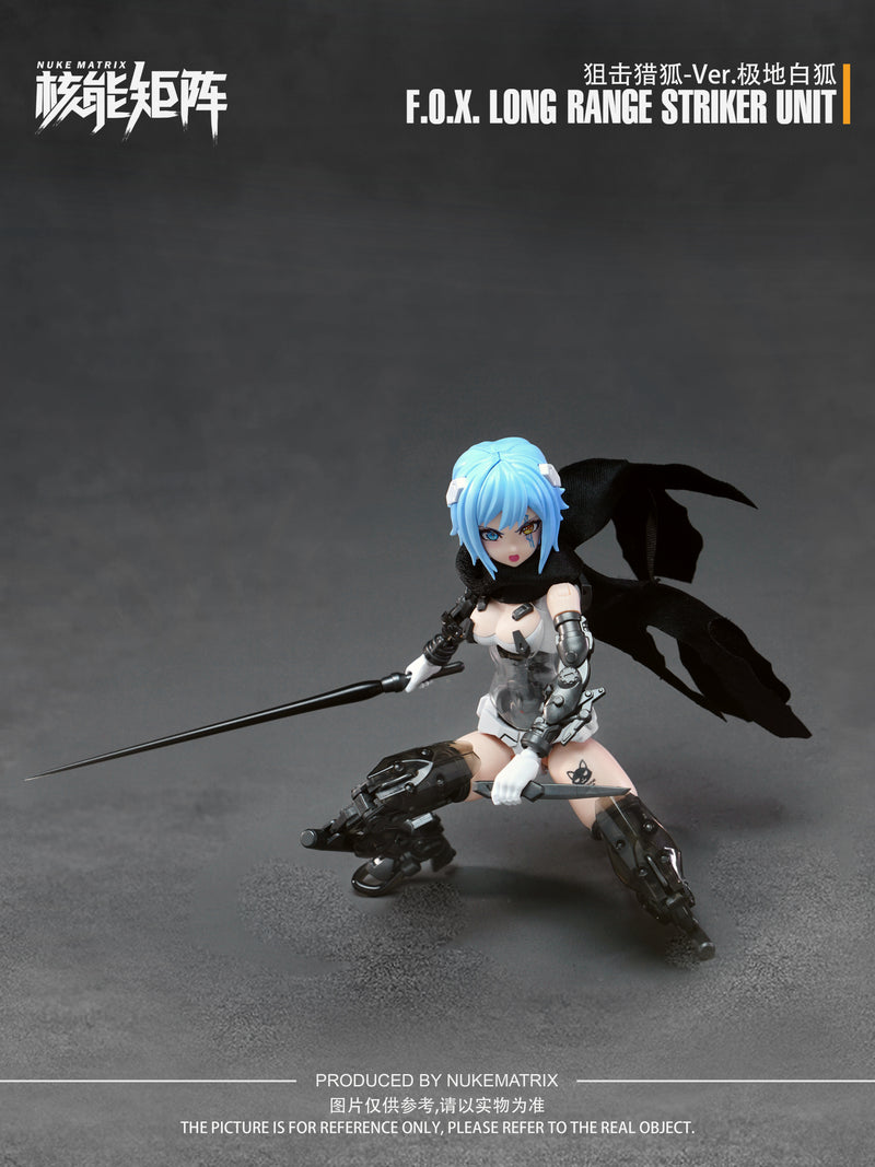 [BACKORDER] Nuke Matrix 1/12 Cyber Forest Fantasy Girls Vivienne Hayha CF01 F.O.X. Long-Range Striker Unit Ver. Arctic White Fox