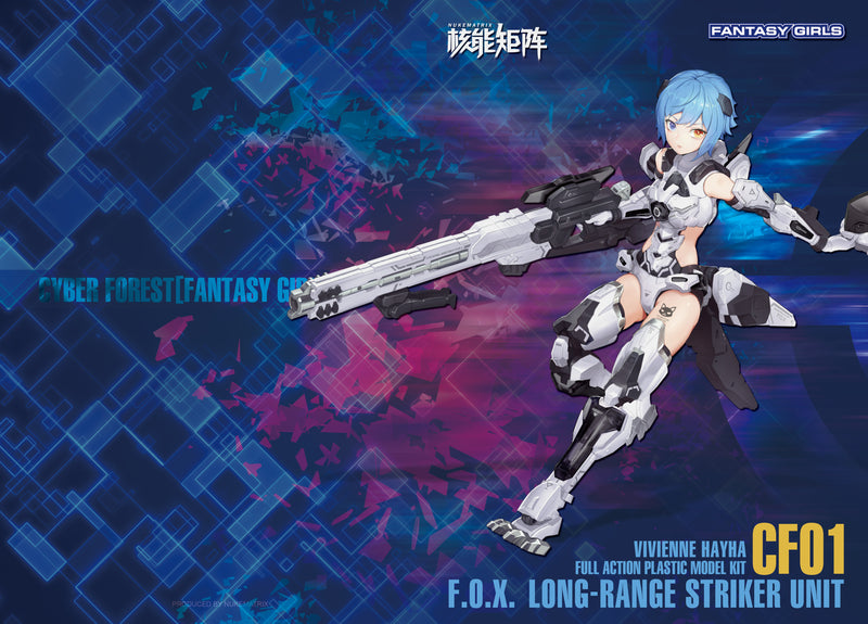 [BACKORDER] Nuke Matrix 1/12 Cyber Forest Fantasy Girls Vivienne Hayha CF01 F.O.X. Long-Range Striker Unit Ver. Arctic White Fox