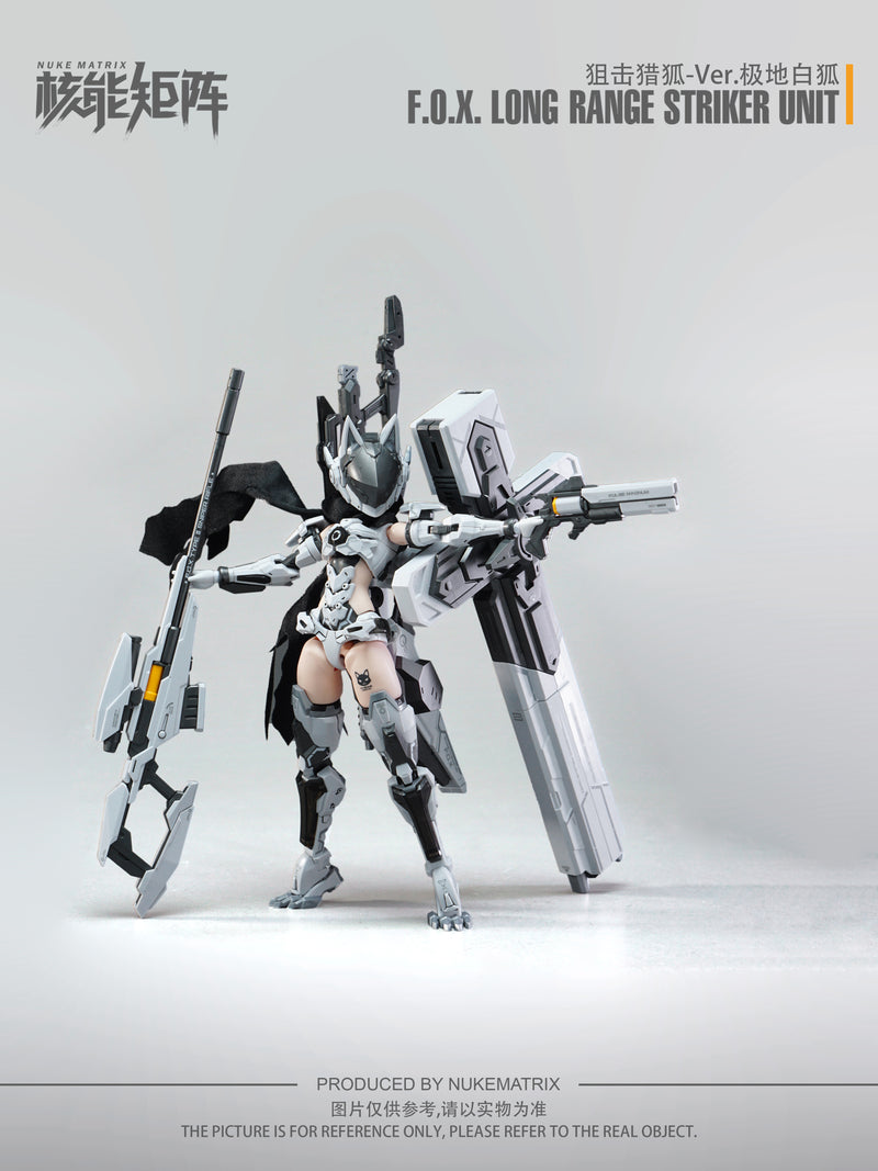 [BACKORDER] Nuke Matrix 1/12 Cyber Forest Fantasy Girls Vivienne Hayha CF01 F.O.X. Long-Range Striker Unit Ver. Arctic White Fox
