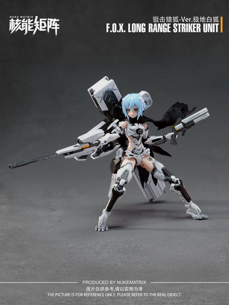 [BACKORDER] Nuke Matrix 1/12 Cyber Forest Fantasy Girls Vivienne Hayha CF01 F.O.X. Long-Range Striker Unit Ver. Arctic White Fox