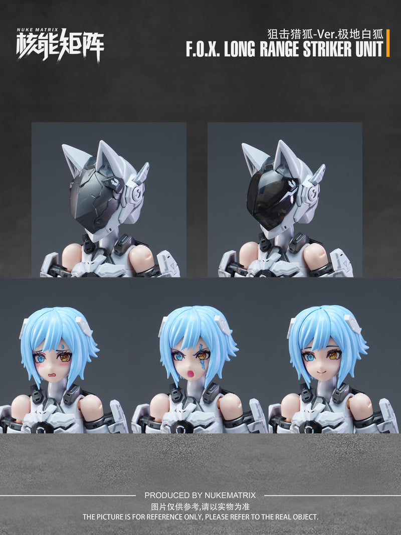 [BACKORDER] Nuke Matrix 1/12 Cyber Forest Fantasy Girls Vivienne Hayha CF01 F.O.X. Long-Range Striker Unit Ver. Arctic White Fox