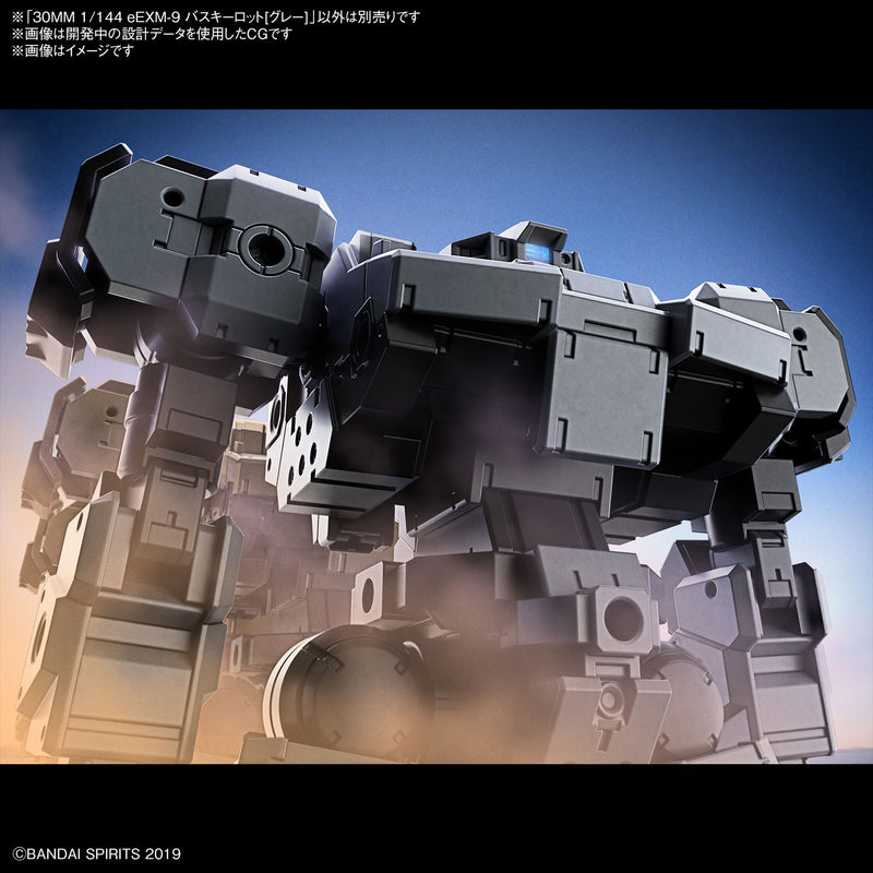 Bandai 30MM #59 1/144 eEXM-9 Baskyrotto (Gray) Model Kit