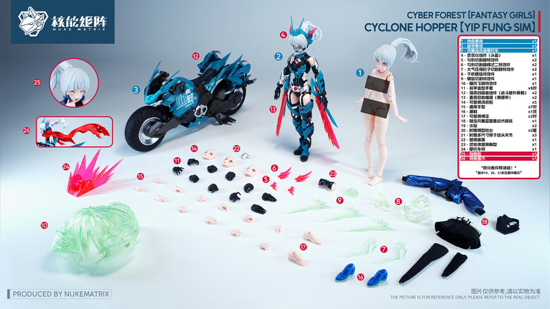 [BACKORDER] Nuke Matrix 1/12 Cyber Forest Fantasy Girls Cyclone Hopper