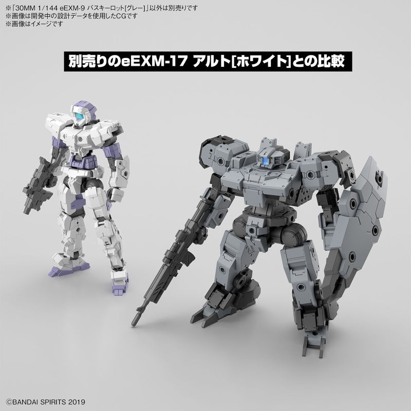 Bandai 30MM #59 1/144 eEXM-9 Baskyrotto (Gray) Model Kit