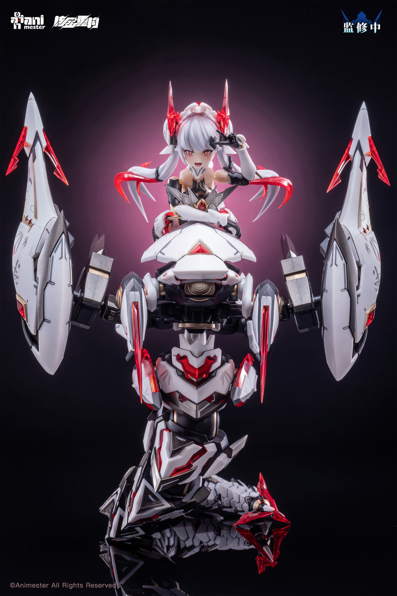[BACKORDER] Animester x Nuclear Gold Reconstruction 1/12 Polaris Star White 紫微星·白 Mecha Musume Model Kit