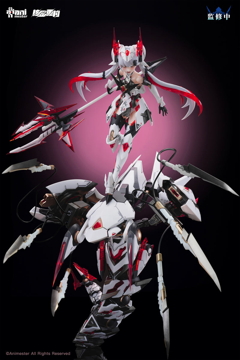 [BACKORDER] Animester x Nuclear Gold Reconstruction 1/12 Polaris Star White 紫微星·白 Mecha Musume Model Kit