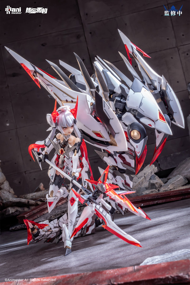 [BACKORDER] Animester x Nuclear Gold Reconstruction 1/12 Polaris Star White 紫微星·白 Mecha Musume Model Kit