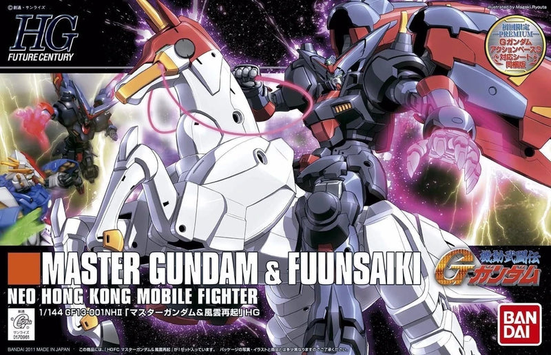 Bandai HGFC #128 1/144 GF13-001NHII Master Gundam & Fuunsaiki Model Kit