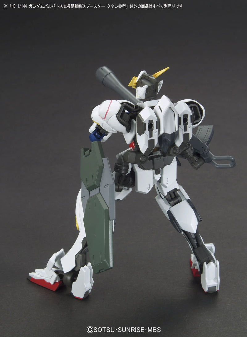Bandai HGIBO #007 1/144 ASW-G-08 & JEE-M103 Gundam Barbatos & Long Distance Transport Booster Kutan Type-III Model Kit