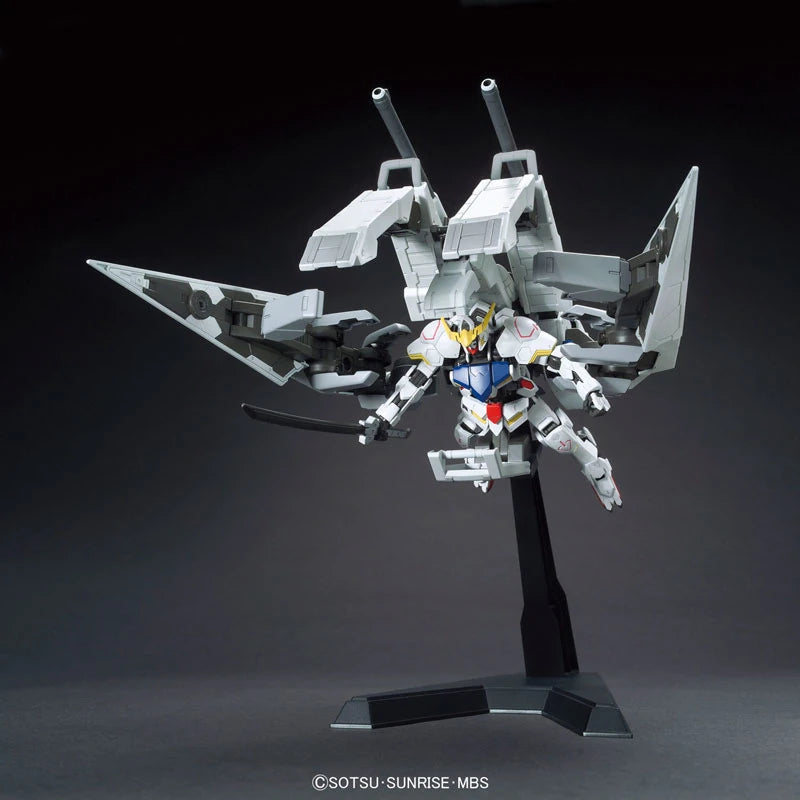 Bandai HGIBO #007 1/144 ASW-G-08 & JEE-M103 Gundam Barbatos & Long Distance Transport Booster Kutan Type-III Model Kit