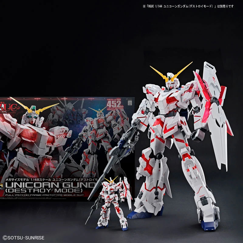 Bandai Mega Size 1/48 RX-0 Unicorn Gundam (Destroy Mode) Model Kit