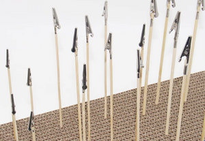 Alligator Clip Sticks 225mm Bamboo Painting Clips