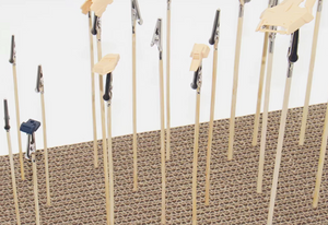 Alligator Clip Sticks 225mm Bamboo Painting Clips