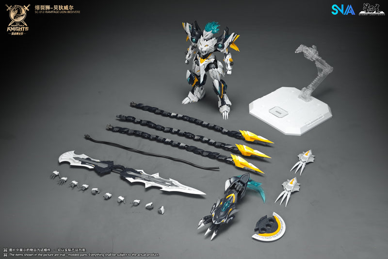 SNAA 1/144 SC-012 Rampage Lion Bedivere Model Kit | Beast-Type Round ...