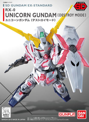 Bandai SD EX-Standard Unicorn Gundam (Destroy Mode) Model Kit