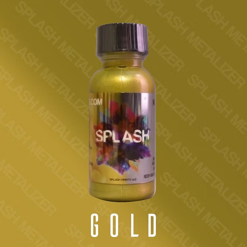 Splash Paints Metalizer Series Lacquer Airbrush Paint - Gold 30ml