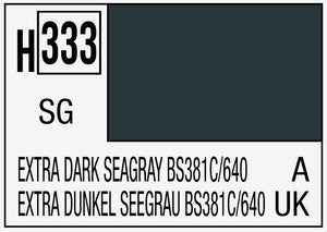 Mr. Hobby Aqueous H320 Semi Gloss Etra Dark Seagray BS381C/640 10ml