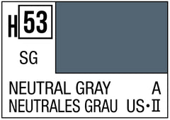 Mr. Hobby Aqueous H53 Semi-Gloss Neutral Gray 10ml