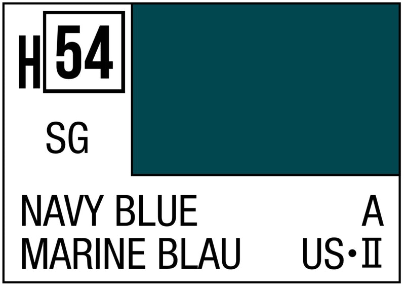 H54 Mr. Hobby Aqueous H54 Semi-Gloss Navy Blue 10ml