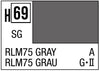 Mr. Hobby Aqueous H69 Semi-Gloss RLM75 Gray 10ml