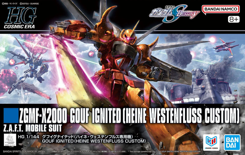 Bandai HGCE #269 1/144 ZGMF-X2000 Gouf Ignited (Heine Westenfluss Custom) Model Kit