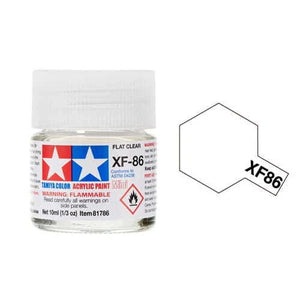 Tamiya XF-86 Flat Clear Acrylic Mini Paint (10ml)