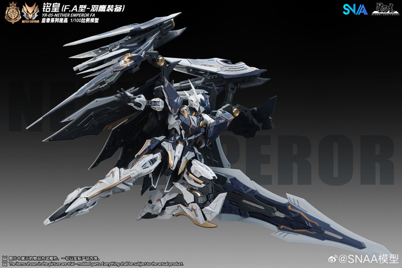 [PREORDER] SNAA 1/100 YR-05 Nether Emperor F.A Type (Feathered Eagle Equipment)