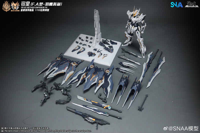 [PREORDER] SNAA 1/100 YR-05 Nether Emperor F.A Type (Feathered Eagle Equipment)