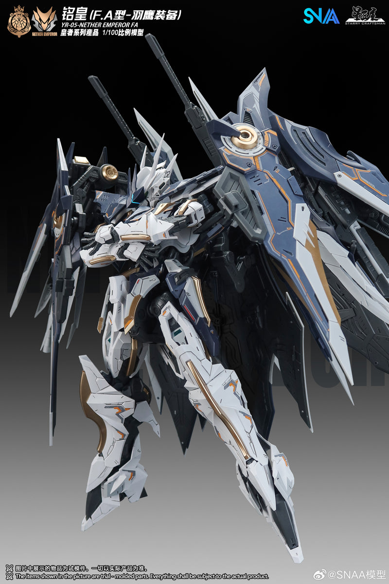 [PREORDER] SNAA 1/100 YR-05 Nether Emperor F.A Type (Feathered Eagle Equipment)