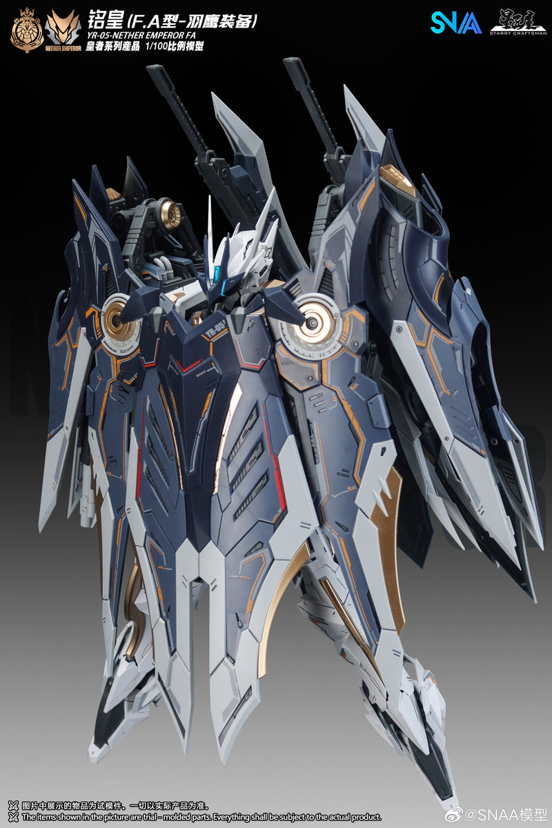 [PREORDER] SNAA 1/100 YR-05 Nether Emperor F.A Type (Feathered Eagle Equipment)